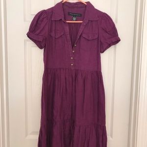 French Connection collared button dress w/ pockets
